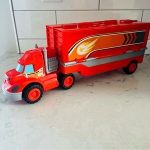 Blaze and the Monster Machines Launch and Stunts Hauler Toy Set Truck